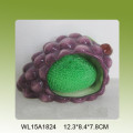 Snail design decorative ceramic sponge holder for kitchen